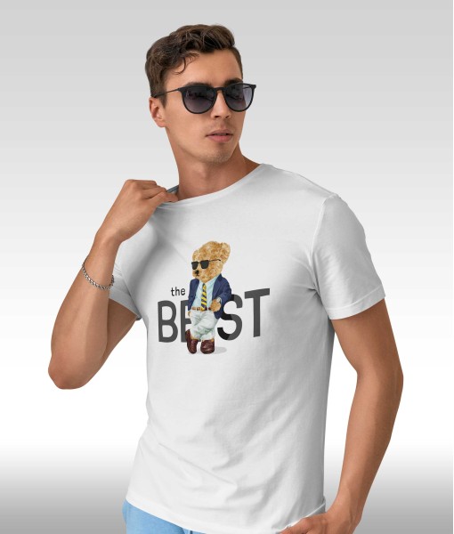 Мъжка тениска с щампа Мечета The Beast